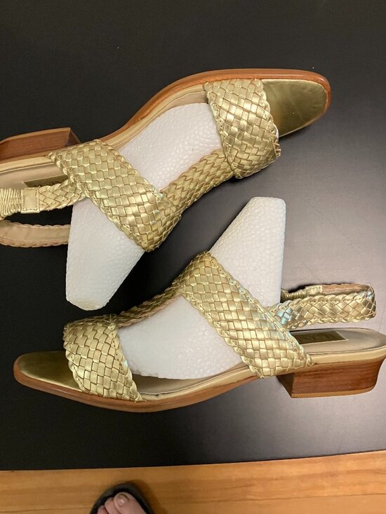 Ipanema Shoes - Ipanema NWT/NWOB Gold Braided Leather Sandals Size 10M